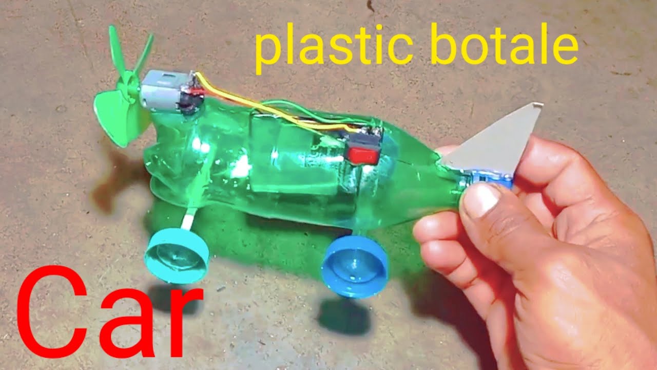 Удивительная машина из пластиковой бутылки на двигателе постоянного тока