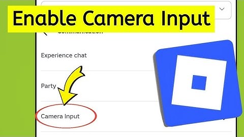 How To Enable Camera Input on Roblox || Camera Input Settings on Roblox 