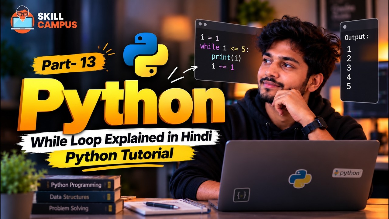 Python While Loop Explained in Hindi | Python Tutorial - YouTube