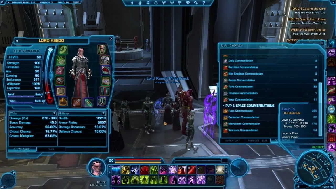 Legions of Lettow SWTOR Valor & Commendations YouTube