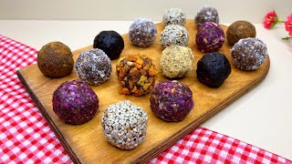 3 ingredients treats: no bake and no sugar energy balls