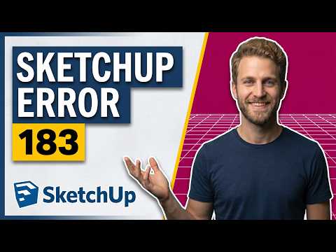 SketchUp Error 183 (Easy Fix Guide)