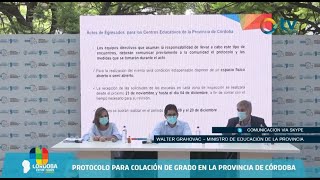 La Provincia de Córdoba habilitó la realización de actos de colación en Diciembre