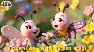🦋🌸Butterflies in the Garden Song! – Gentle Nature &amp; Learning Song for Kids! | Rainbow Melody Kids 😄✨