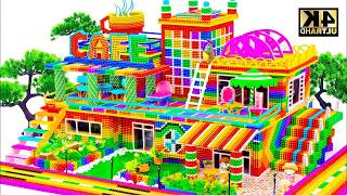 ASMR x 1.5 - Build FUNNY Rainbow Magnet Street Cafe For Lovely Pets