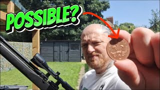 Can we shoot through a coin with sub 12ftlb Airgun?