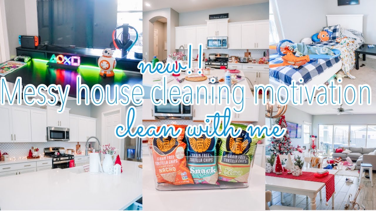 NEW MESSY HOUSE CLEAN WITH ME!! || CLEAN WITH ME || CLEANING MOTIVATION ...
