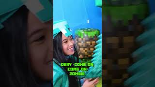 Surviving a Minecraft Zombie in Real Life!! #minecraftmovie