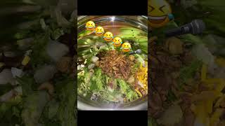 "Wendy's Cobb Salad Hack: Extra Pecans, Crispy Onions, & Double Dressing - Wet Salad Vibes!"
