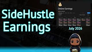 How Much I Made Online in July 2026 Monthly Earnings Report - $XXX