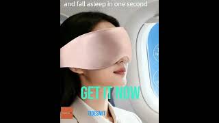 3D Contoured Sleep Mask – 100% Light Blockout Ergonomic Design | Tidesmit