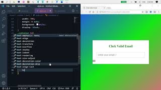 Check Valid Email Using HTML, CSS AND jQuery RegEx [Ep1]