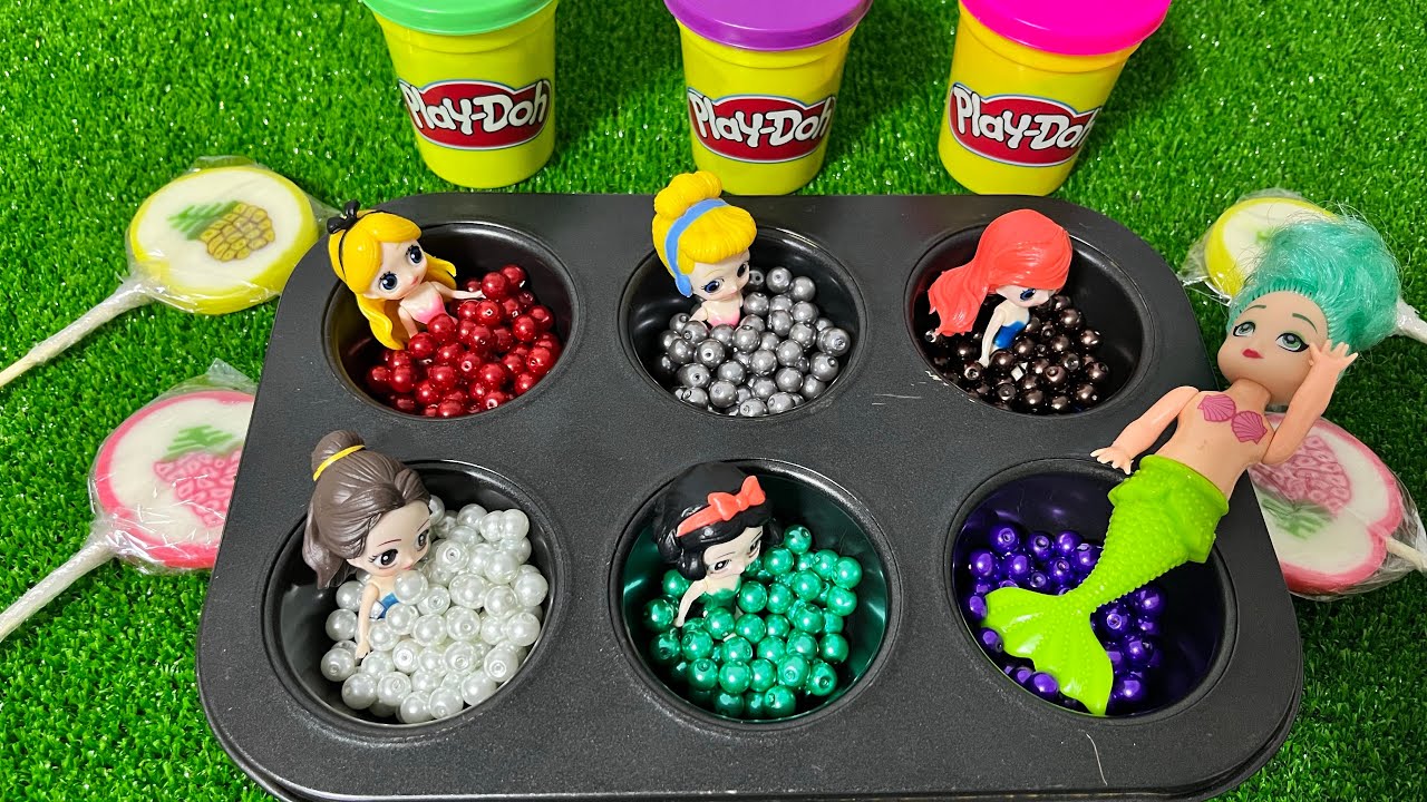 Satisfying Video I How to make Glossy Lolipops in to Heart Pool AND Rainbow Painted Cutting ASMR 