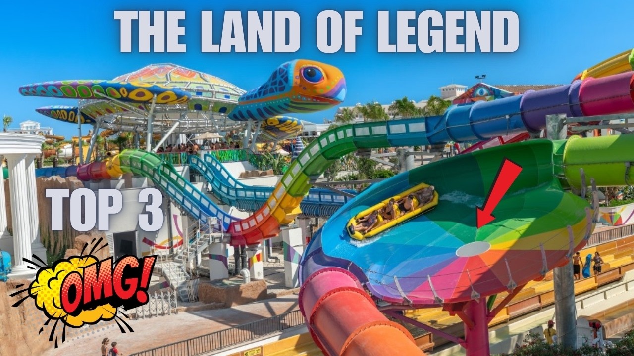 The Land of Legends Top 3 Rides – Antalya, Turkey Theme Park & Water Park POV