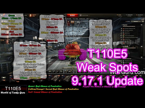 T110E5 Weak Spot Guide | 9.17.1 Update | World of Tanks