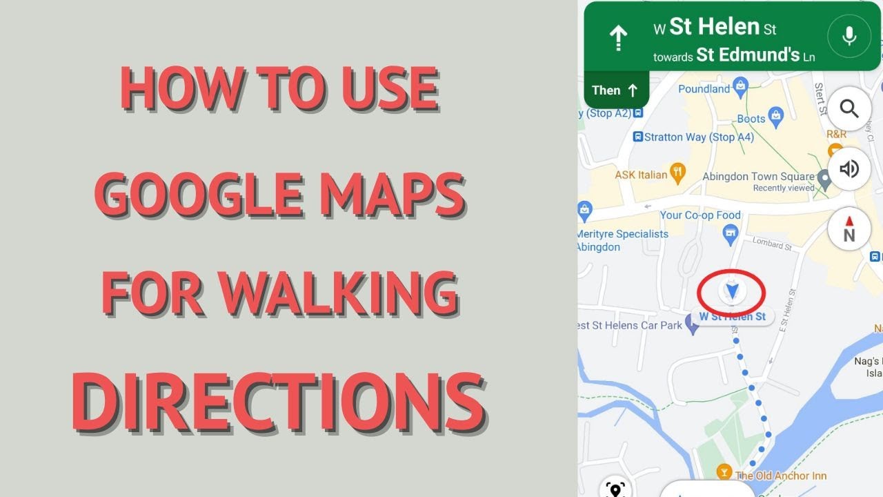 google maps walking tour