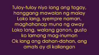 Video thumbnail of "pakiusap lang (lasingin nyo ako) - parokya ni edgar lyrics"