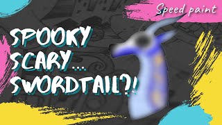 Spooky Scary.. Swordtail!? Halloween Speedpaint 2020!! 🎃