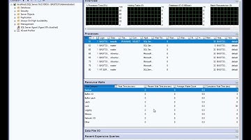 Using the SQL Server Activity Monitor