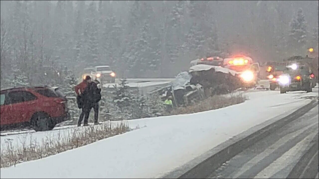 Winter weather leads to numerous highway crashes - YouTube