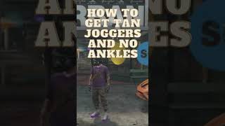 GTA 5 How to Get Tan Joggers and No Ankles Glitch #Shorts #GTA #Gaming #GCTF #Merge #Glitch