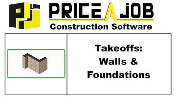 Takeoffs: Walls & Foundations - Price A Job