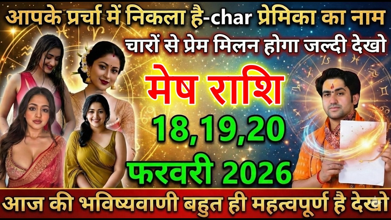 कुम्भ राशि आपके पर्चा में निकला है चार प्रेमिका का नाम चारों से प्रेम मिलन होगा जल्दी देखो