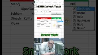 Excel TRIM Formula in Assamese | Remove Extra Spaces Easily #excel #exceltricks #computereducation