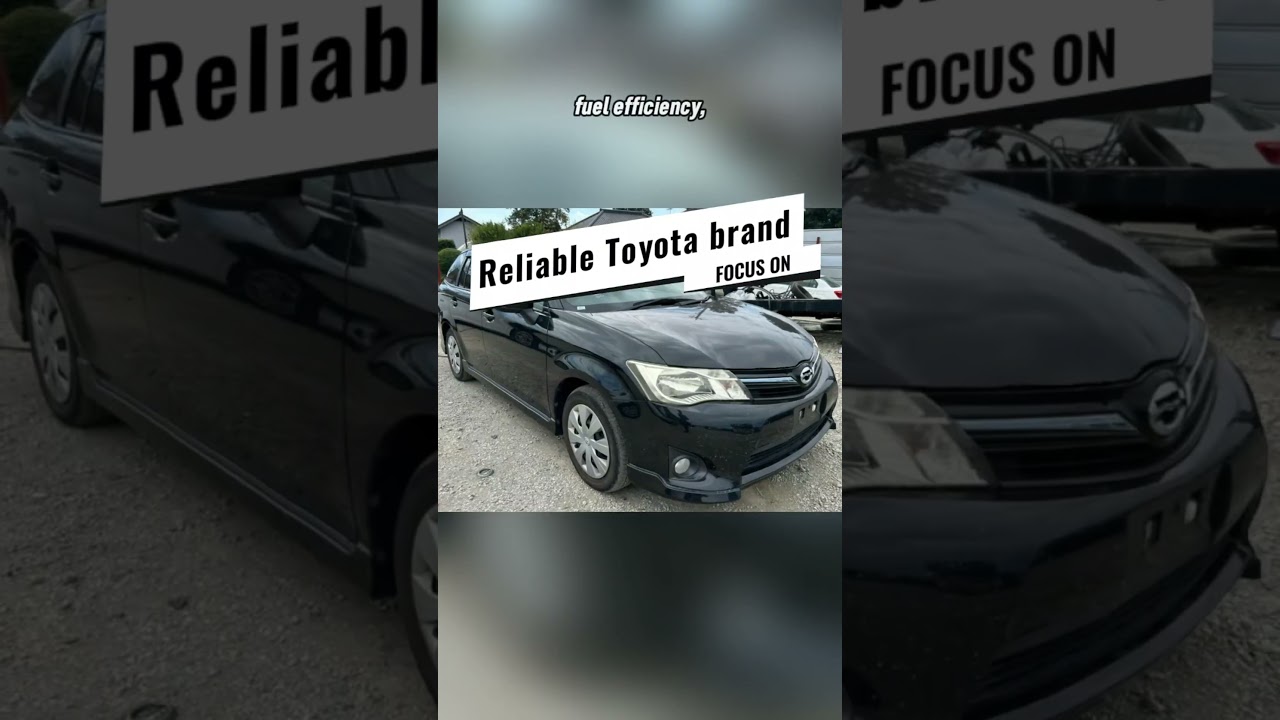 🔥 Black Toyota Corolla Fielder | Stylish • Spacious • Reliable | Al Mashriq Trading Japan