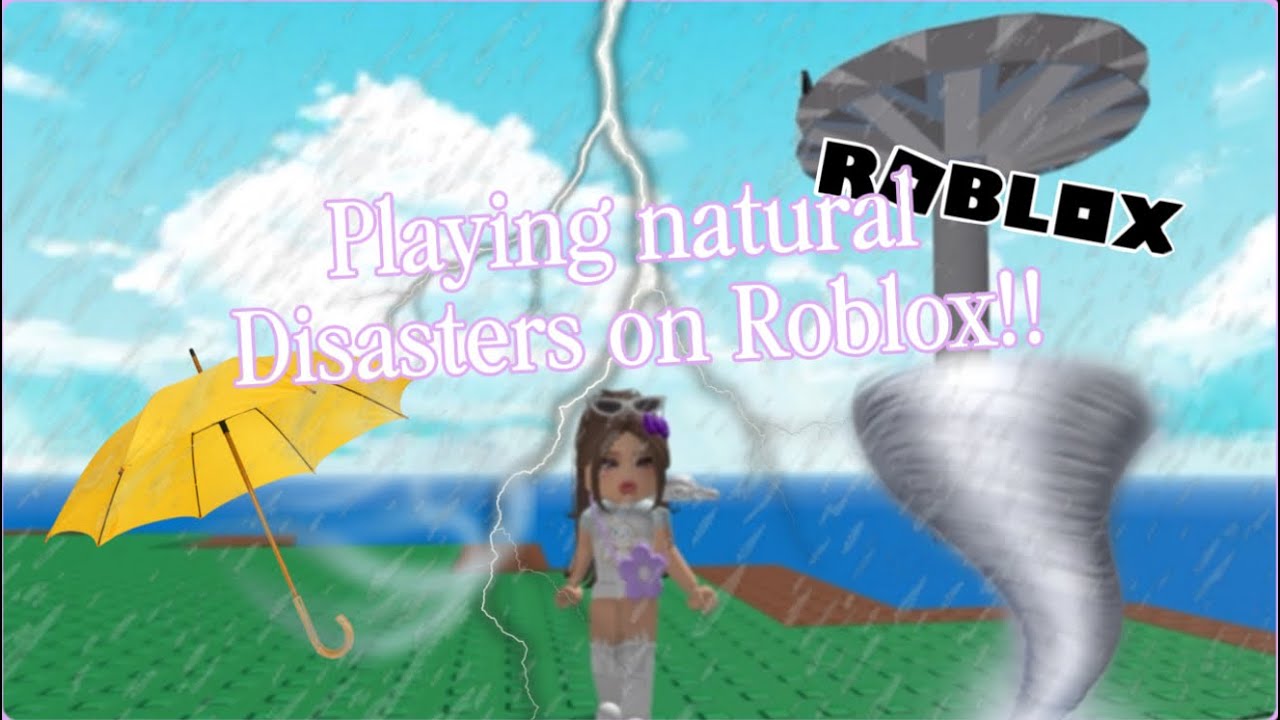 Playing natural disasters on Roblox!! || Bunnibubbles ||
