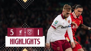 Thumbnail for Liverpool 5-1 West Ham | Carabao Cup Highlights