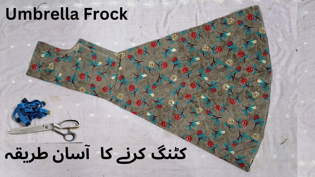 Umbrella Frock Cutting Karne Ka Tarika Step by step umbrella cut