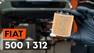 Hoe Oliefilter van de motor vervangen FIAT 500 (312) - videogids