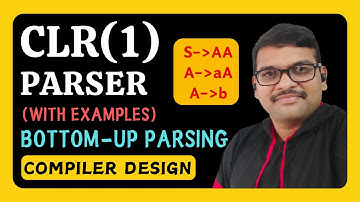 CLR(1) Parser in Compiler Design || Bottom-up Parsing || Types of LR Parsers || Compiler Design