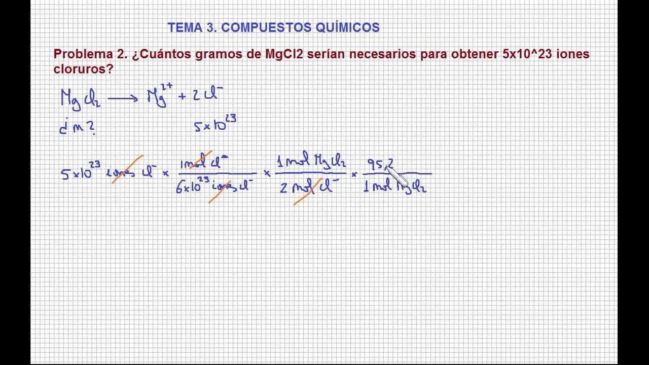 Problema 2 Compuestos Qu micos gramos De MgCl2 Que Contienen 5x10 23 problema-2-compuestos-qu-micos-gramos-de-mgcl2-que-contienen-5x10-23