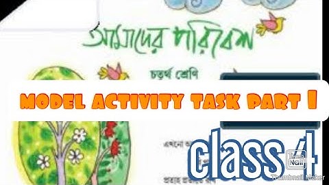 model activity task class 4 environment part 1।। Amader poribesh.