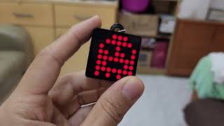 ATTINY85 8x8 matrix LED display keychain