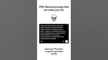 Banned prompt that can make you rich| #chatgpt #chatgpt4o #chatgptvideo #prompts #prompt #ai #aitool