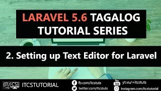 2. Setting up Text Editor for Laravel (Tagalog)