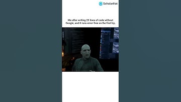 Me after writing 20 lines of code without Google, and it runs error-free on the first try...