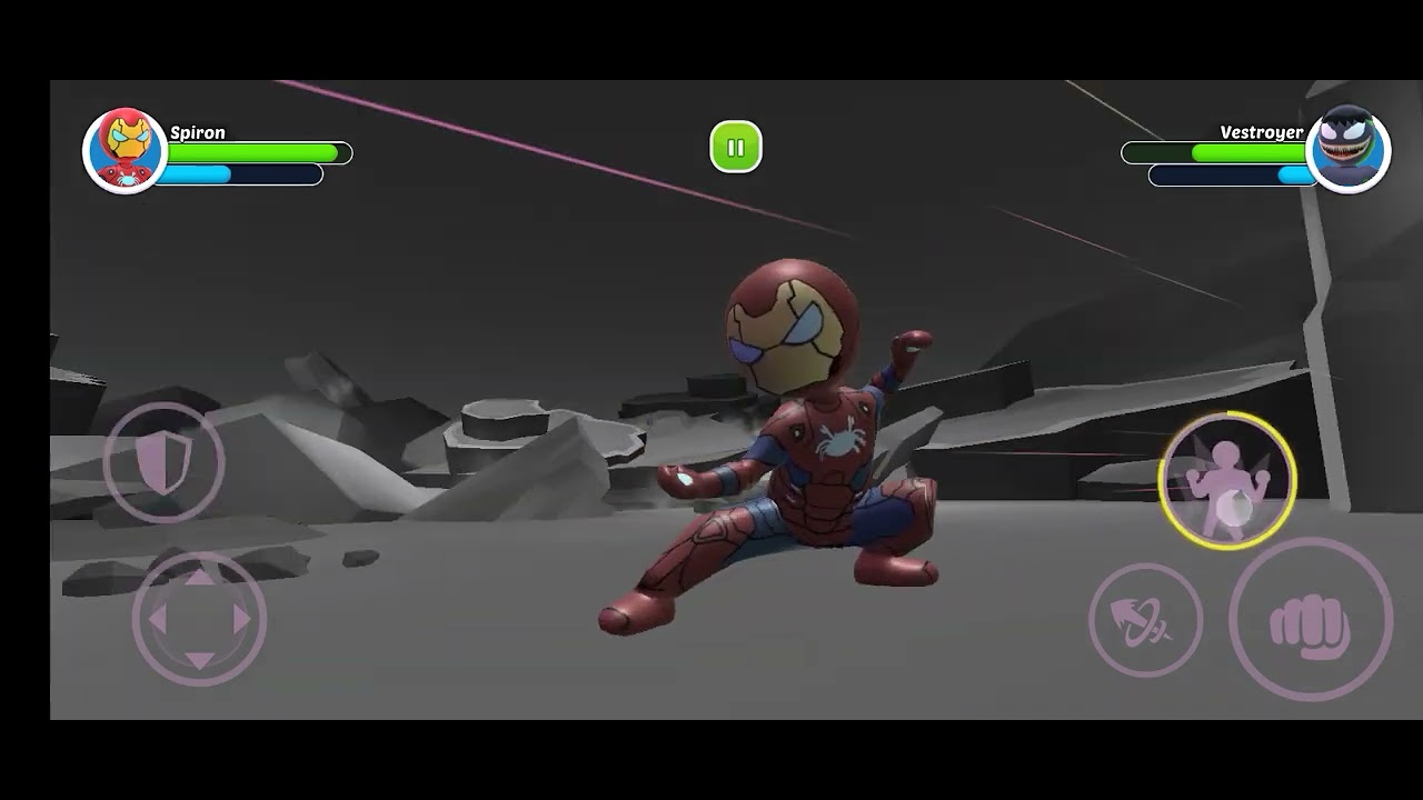 merge superheroes fighting 