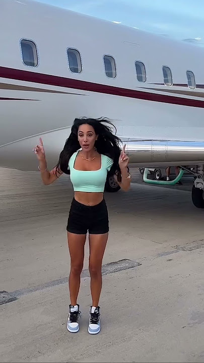 When on a private jet … 😨👟👟