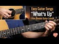 4 Non Blondes "What's Up" Guitar Lesson - Rhythm & Lead Tutorial!