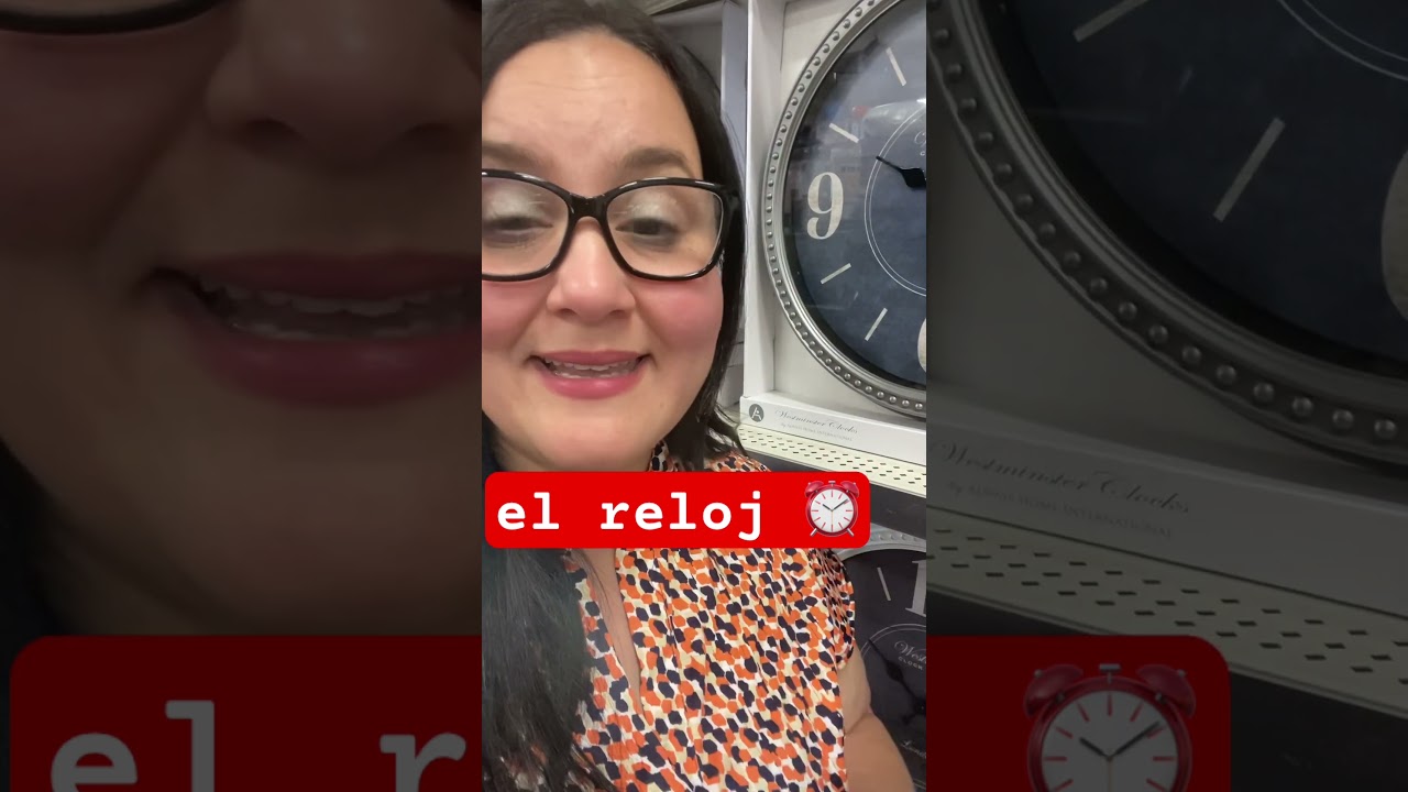 Learn Spanish! el reloj ⏰ (clock) #spanishforbeginners #clock #relojes #easyspanish #spanish