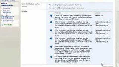 Office SharePoint Server 2007 Demo: Deploy a form template