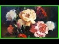 Живопись маслом Мастер-Класс Как нарисовать цветы Розы +79857776200