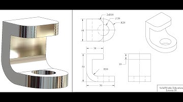 Lesson 18-Corner Rectangle,Circle,Extruded Boss/Base-SolidWorks
