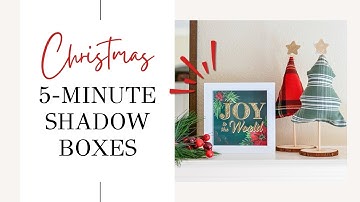 Easy Christmas Shadow Box - 3 Ways | Dollar Tree Crafts