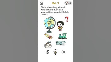 brain out tolong sinterklas level 1 : sinterklas kok bisa secepat itu sampai di kutub utara ?