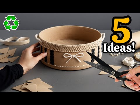 Transforming Cardboard & Fabric Scraps ♻️😱 5 GENIUS Recycling Ideas That Will Amaze You!